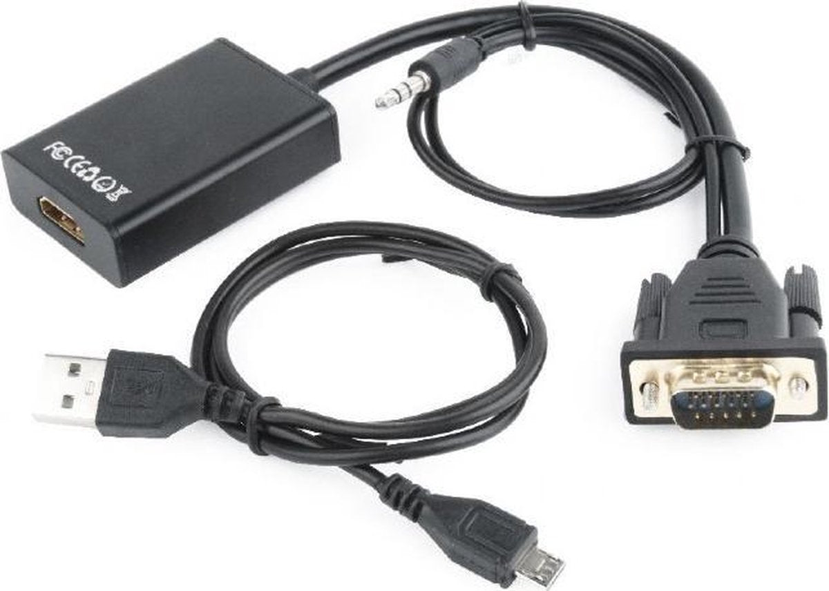 VGA naar HDMI adapterkabel met audio