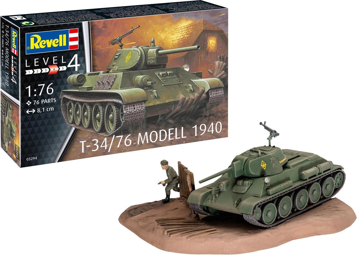 1:76 Revell 03294 T-34/76 Modell 1940 Plastic kit
