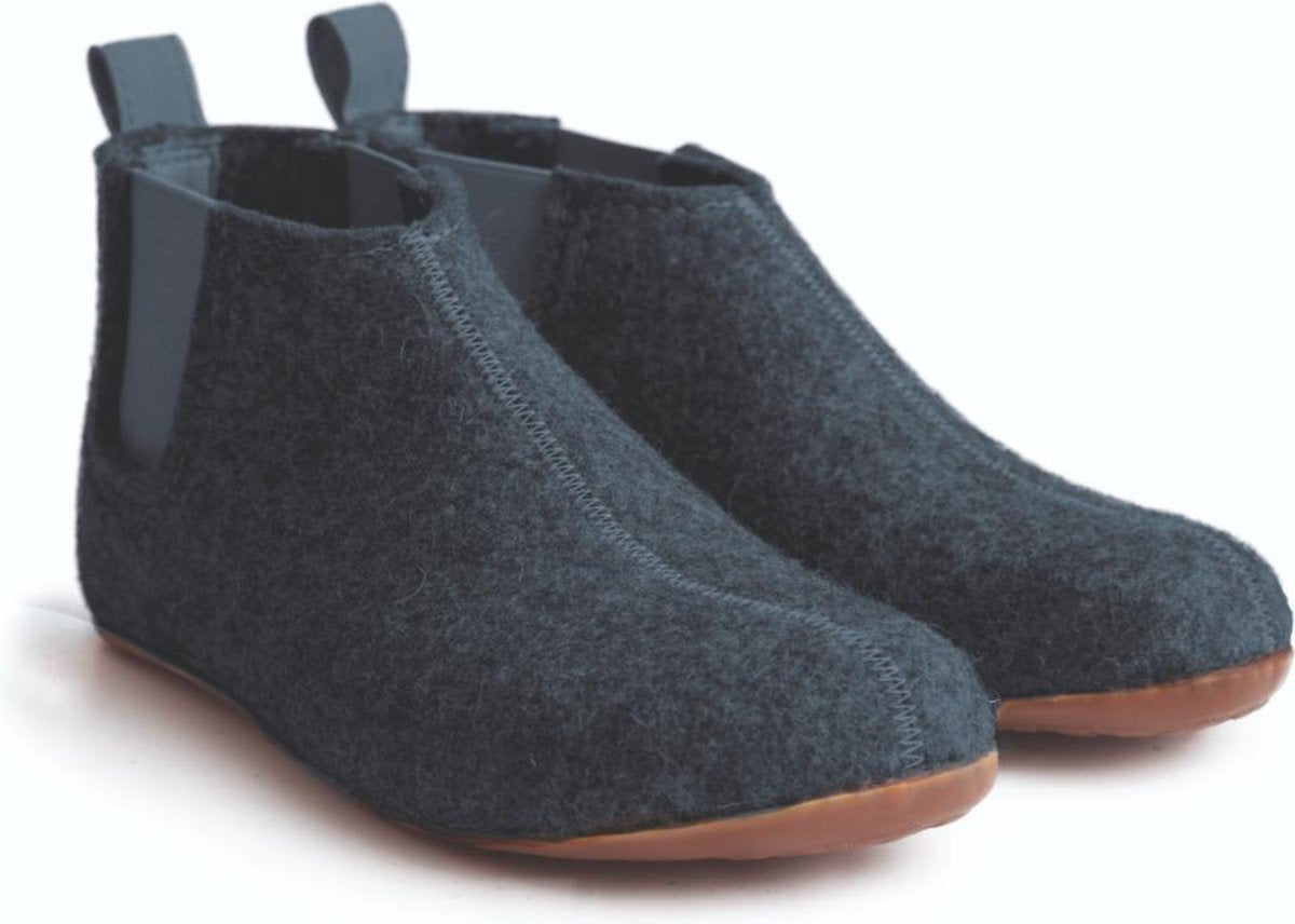 Haflinger Hygge Chelsea Boots Pantoffel Jeans - Maat 37  - 100% wolvilt