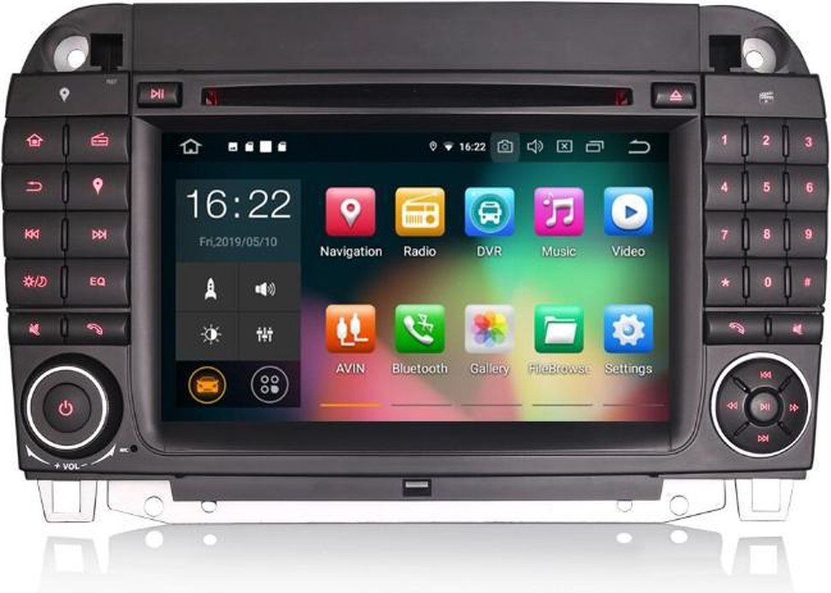 Voltario® 7 " Android 9.0 Autoradio Mercedes met navigatie