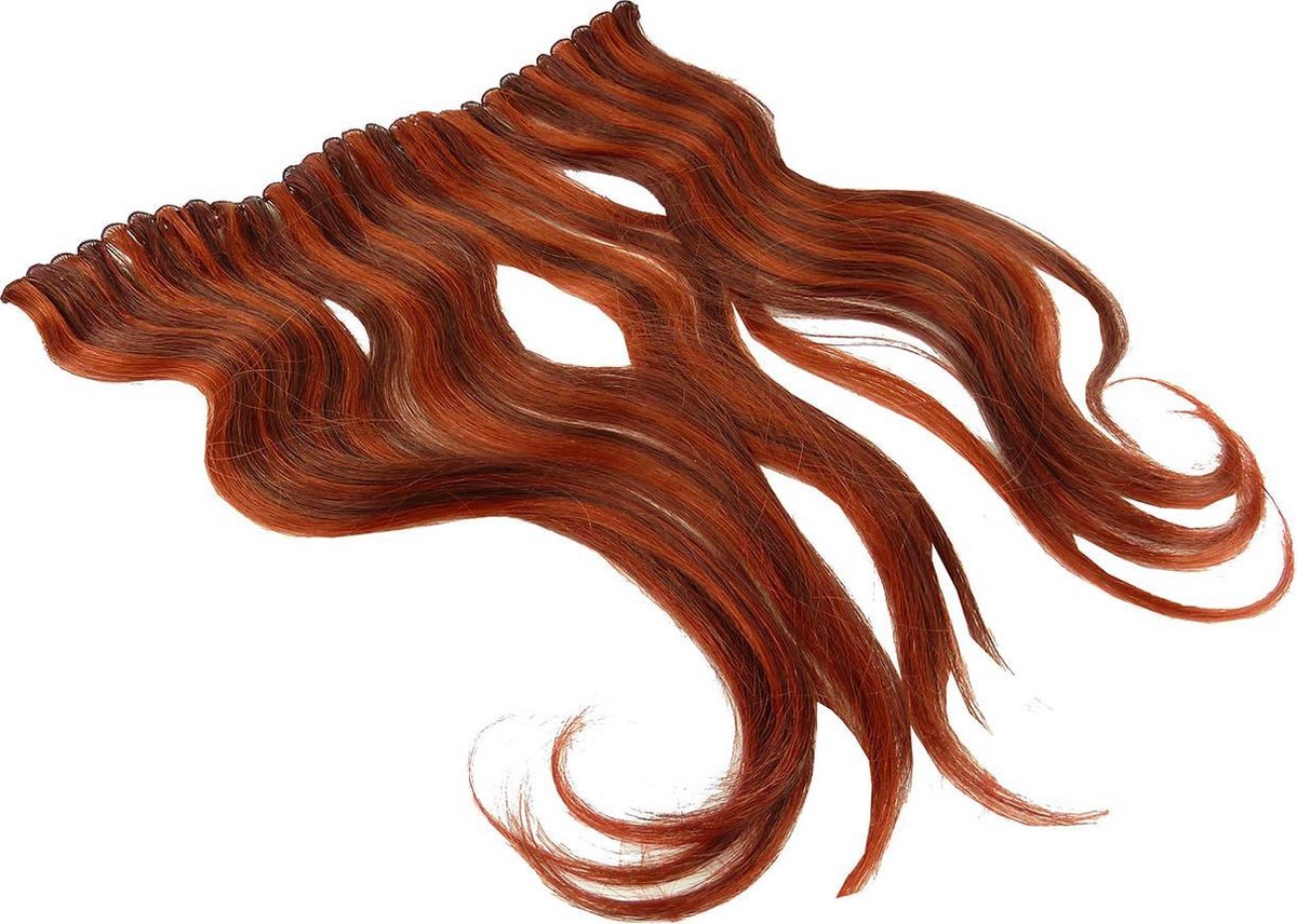 Balmain Soft Blend Weaving 40cm Extension kit Echte haar styling kleur selectie - Auburn / Red