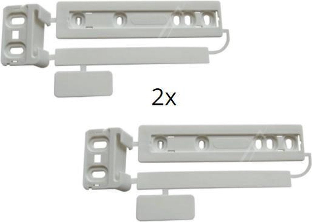Deurgeleider geleider set sleepgeleider - 2 stuks - geleiders geleider van deur koelkast deur geschikt voor oa Aeg Electrolux Zanussi Ikea Whirlpool