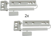 Deurgeleider geleider set sleepgeleider - 2 stuks - geleiders geleider van deur koelkast deur geschikt voor oa Aeg Electrolux Zanussi Ikea Whirlpool