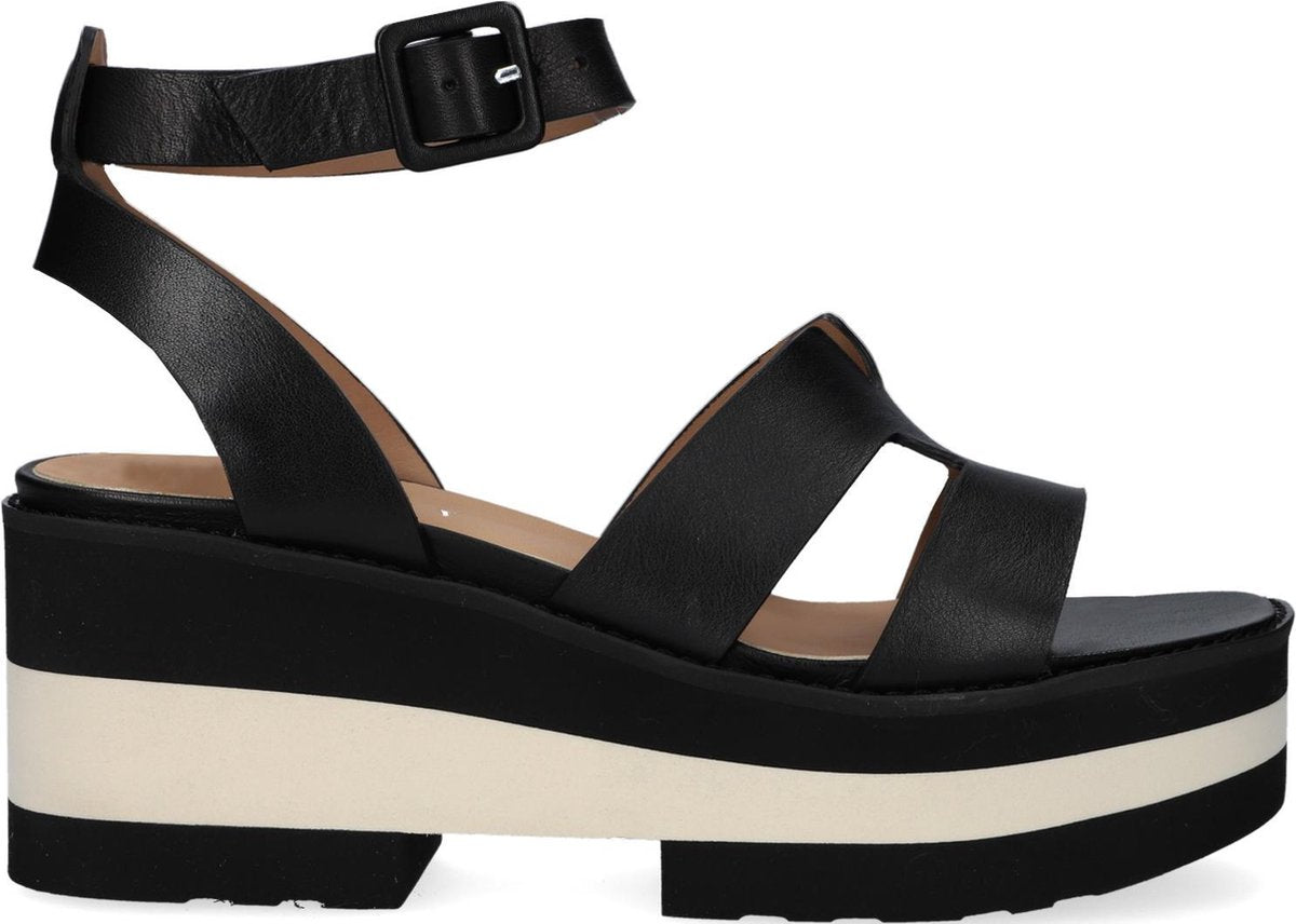 Notre-V Am42 Sandalen - Met Sleehak - Dames - Zwart - Maat 38