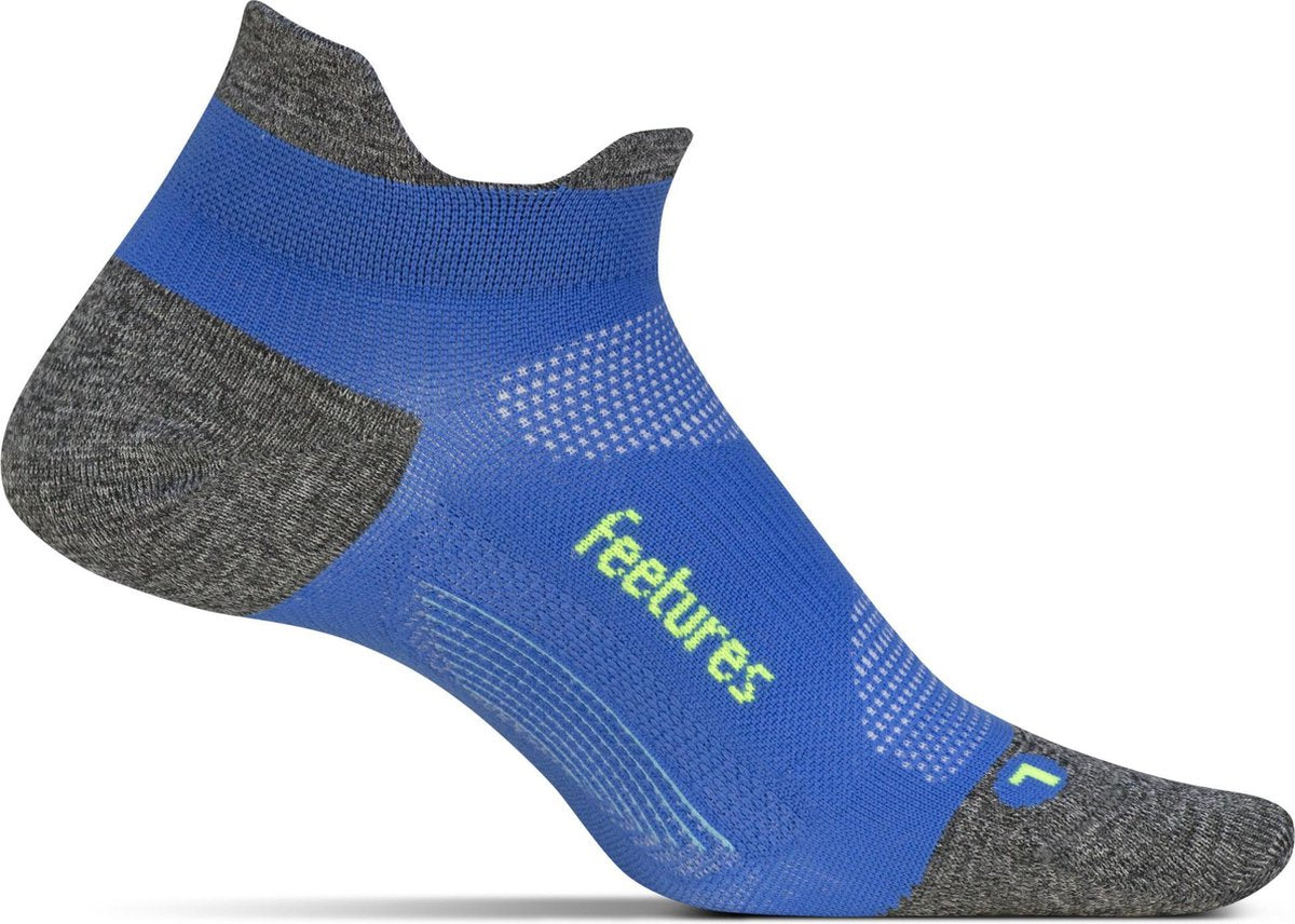 Feetures Elite Ultra Light No Show Tab - Blauw/Grijs - Hardloopsokken - Sportsokken - Small - 34/37