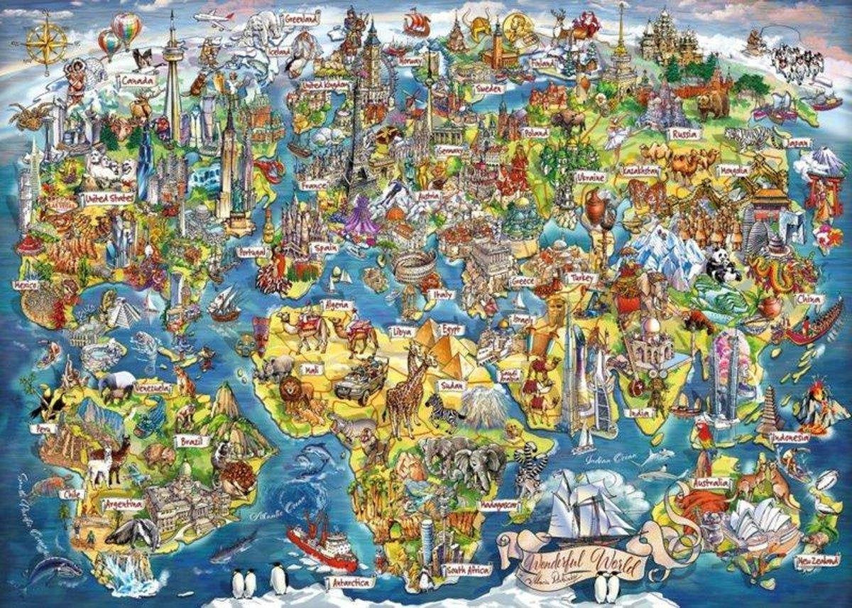 Gibsons puzzel Wonderful World - 1000 stukjes