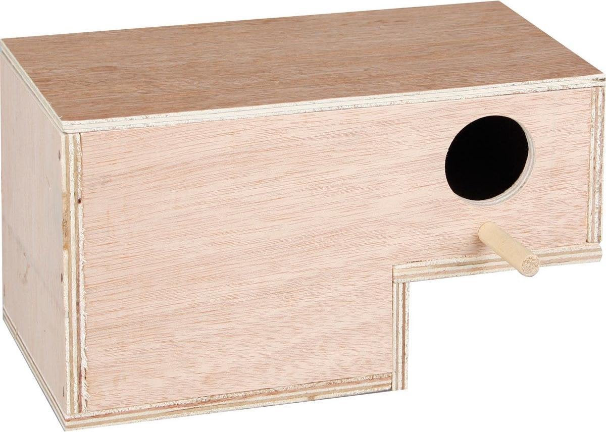 Vogelnestkastje Goulds met instap - Bruin - 20.5 x 11 x 12 cm