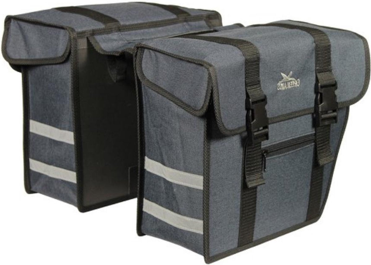 Eco Friendly tas dubbel grijs