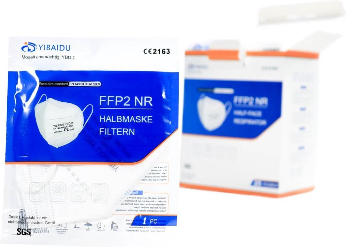 FFP2 NR - Filtering half face mask - Yibaidu