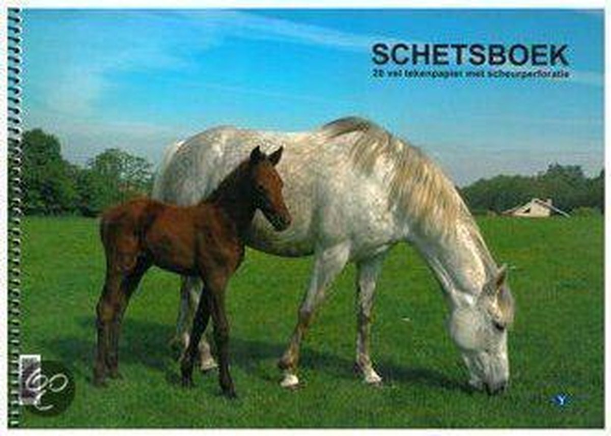 Vdm Schetsboek paard pony 20xa4 120 gram