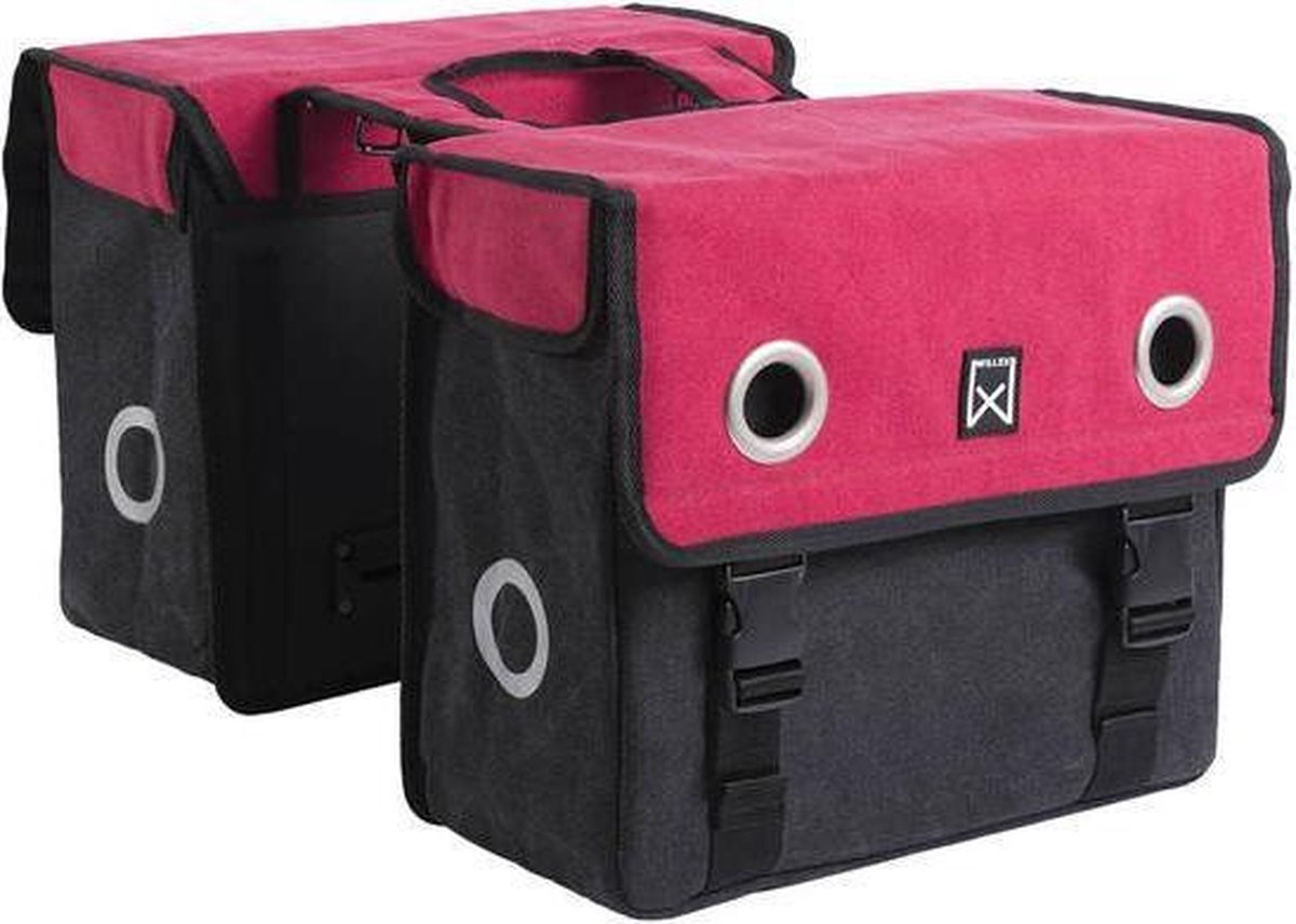 Willex Canvas Tas Paradise Red/Zwart