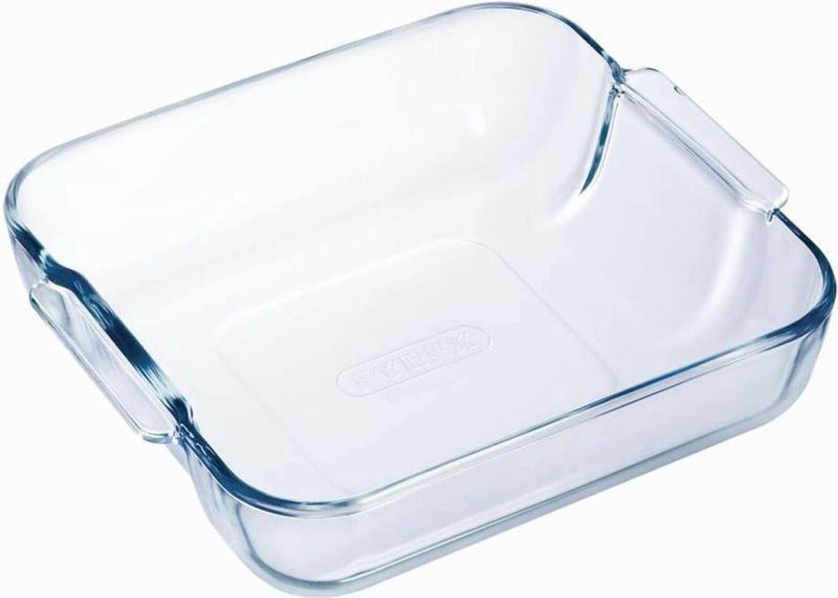 2x Glazen ovenschaal 1