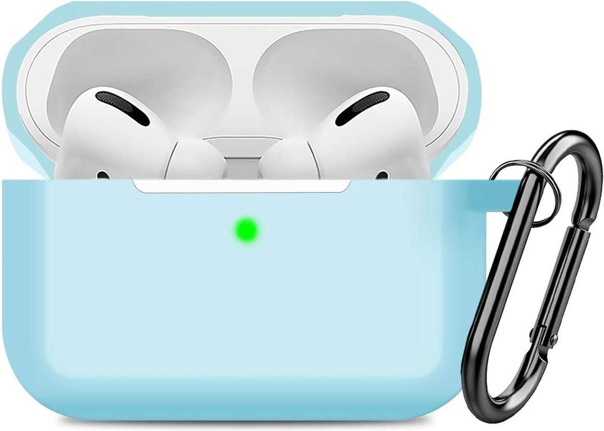 AirPods Pro Hoesje - Siliconen Case - Airpods Pro Hoesje - Hemelsblauw - Sky Blue