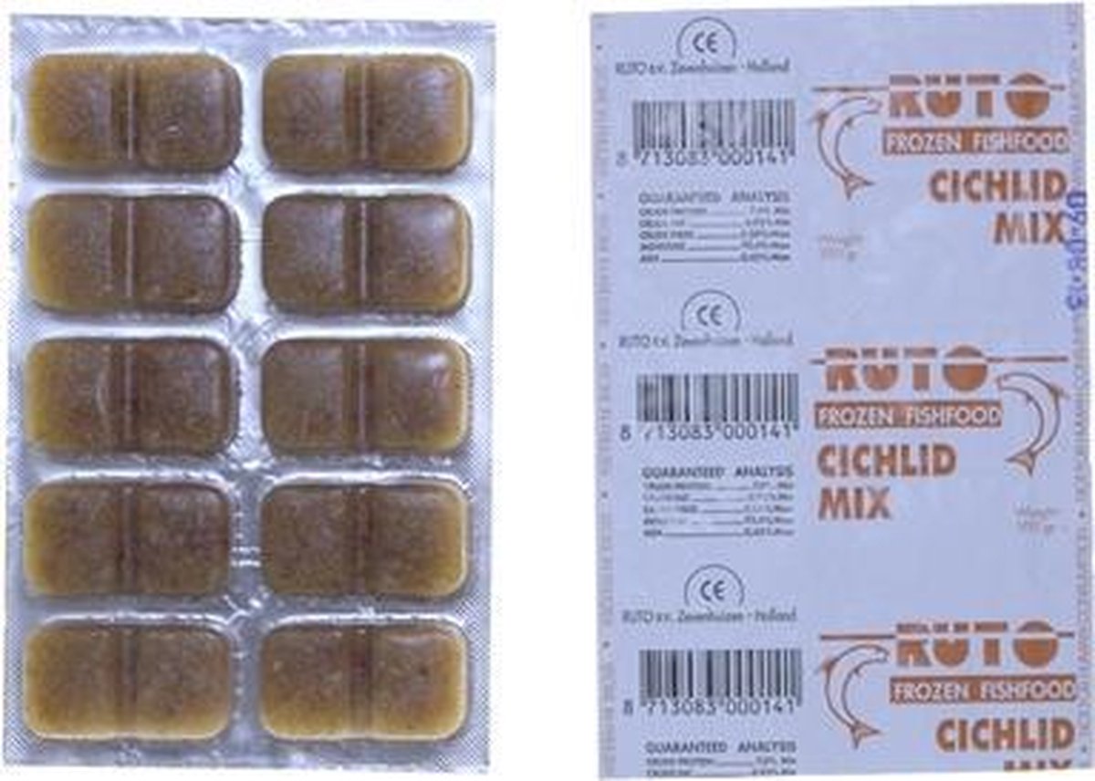 Ruto blue label cichlid mix - 100 gr - 1 stuks