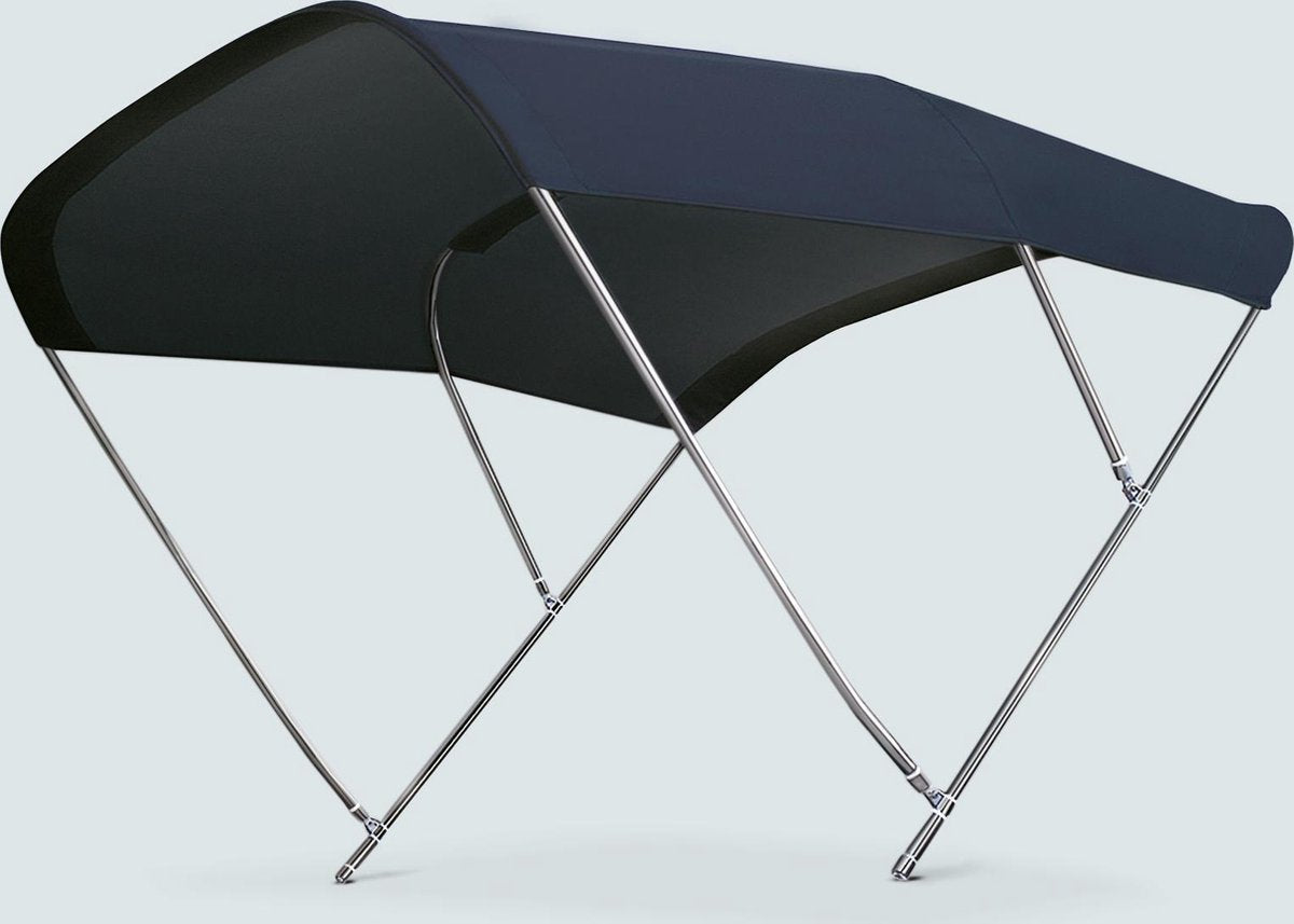 Tessilmare 3-boogs navy Biminitop type Biminox 215 x 140 x 200 cm