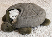 Dogs&Co Kattenmand Schildpad Slaaphol - 50 x 65 x 15 cm - Hondenmand geschikt voor honden of puppy's t/m 5 kg