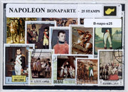 Napoleon Bonaparte – Luxe postzegel pakket (A6 formaat) - collectie van 25 verschillende postzegels van Napoleon Bonaparte – kan als ansichtkaart in een A6 envelop. Authentiek cadeau - kado - keizer - frankrijk - leger - oorlog - dictator - frankrijk