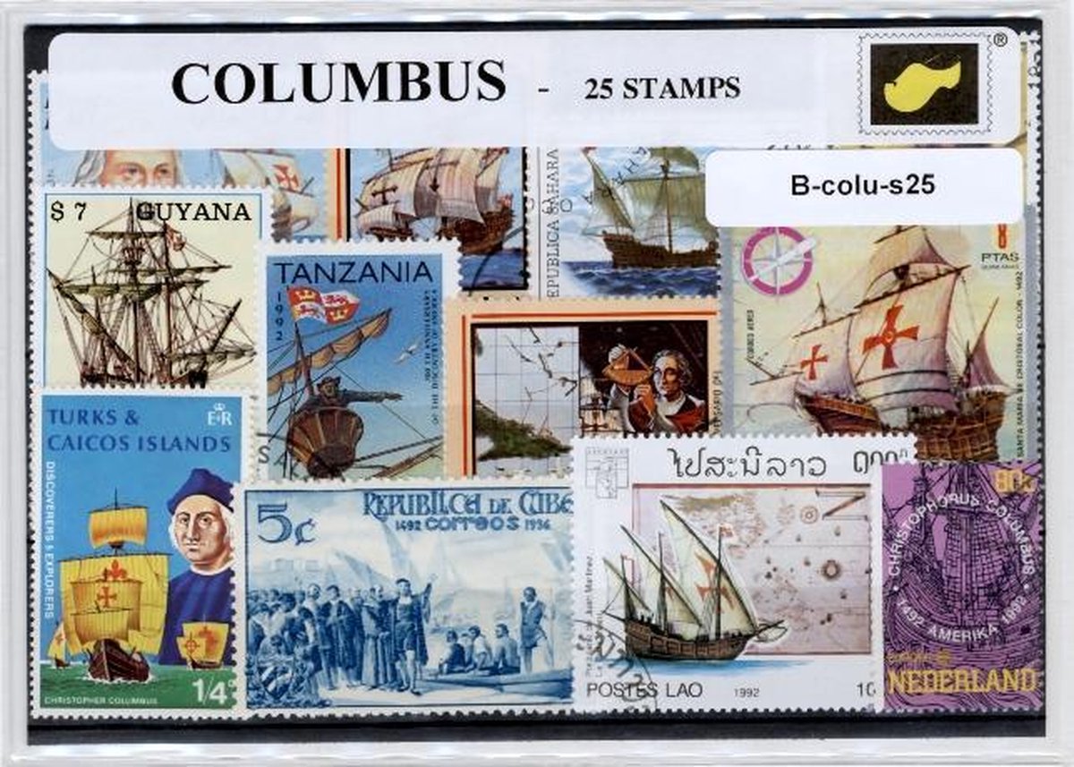 Christoffel Columbus – Luxe postzegel pakket (A6 formaat) - collectie van 25 verschillende postzegels van Christoffel Columbus – kan als ansichtkaart in een A6 envelop. Authentiek cadeau - cadeau - kaart - ontdekkingsreiziger - amerika - 1492