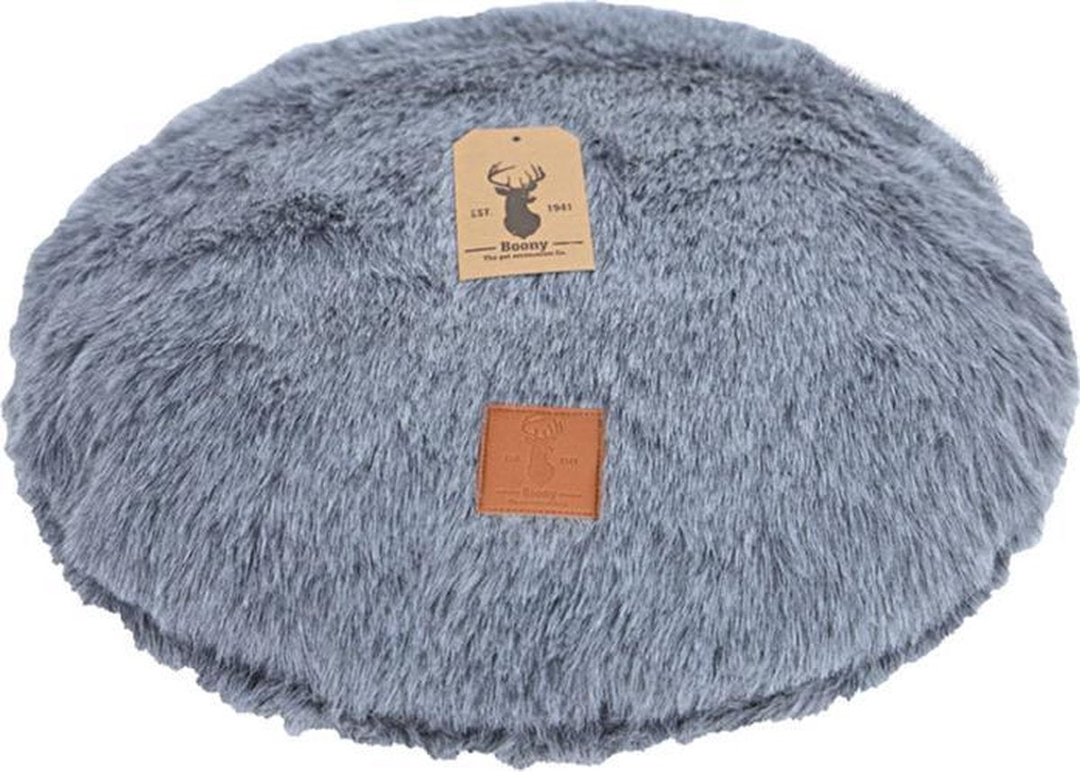 Boony Est 1941 Ligkussen Rond - Badger Grey - 45 cm