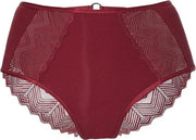 Sapph Madison high brazilian Dames Onderbroek - burgundy red - Maat M