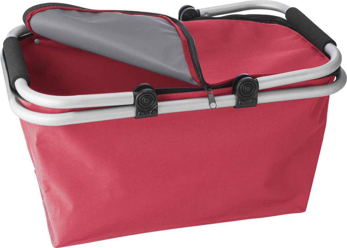 Boodschappenmand - inklapbaar - rood