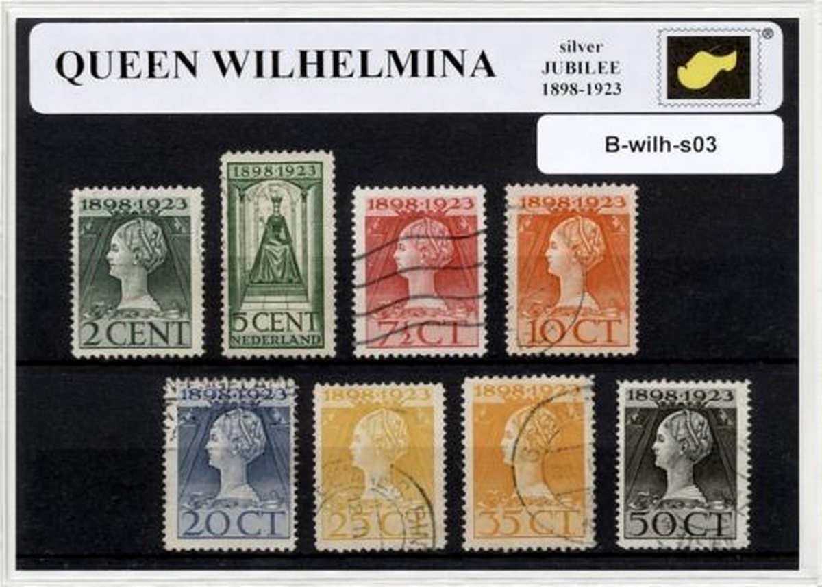 Koningin Wilhelmina 1898-1948 – Luxe postzegel pakket (A6 formaat) - collectie van verschillende postzegels van Koningin Wilhelmina – kan als ansichtkaart in een A6 envelop. Authentiek cadeau - kado - koningshuis - oranje - holland - nederland