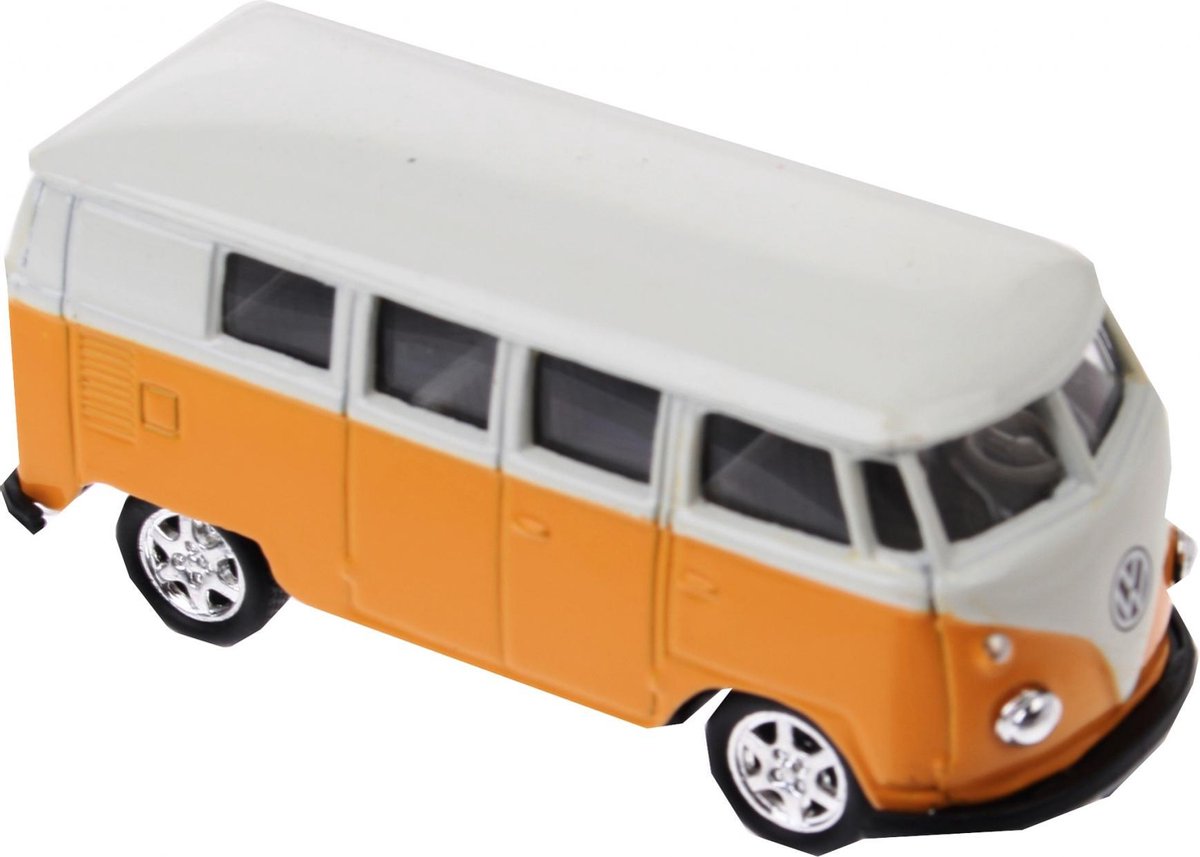 Welly Metalen volkswagen bus (1962): geel