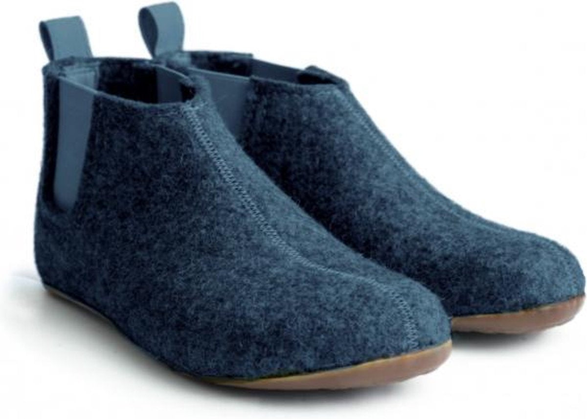 Haflinger Hygge Chelsea Boots Pantoffel Jeans - Maat 38 - 100% wolvilt - S30
