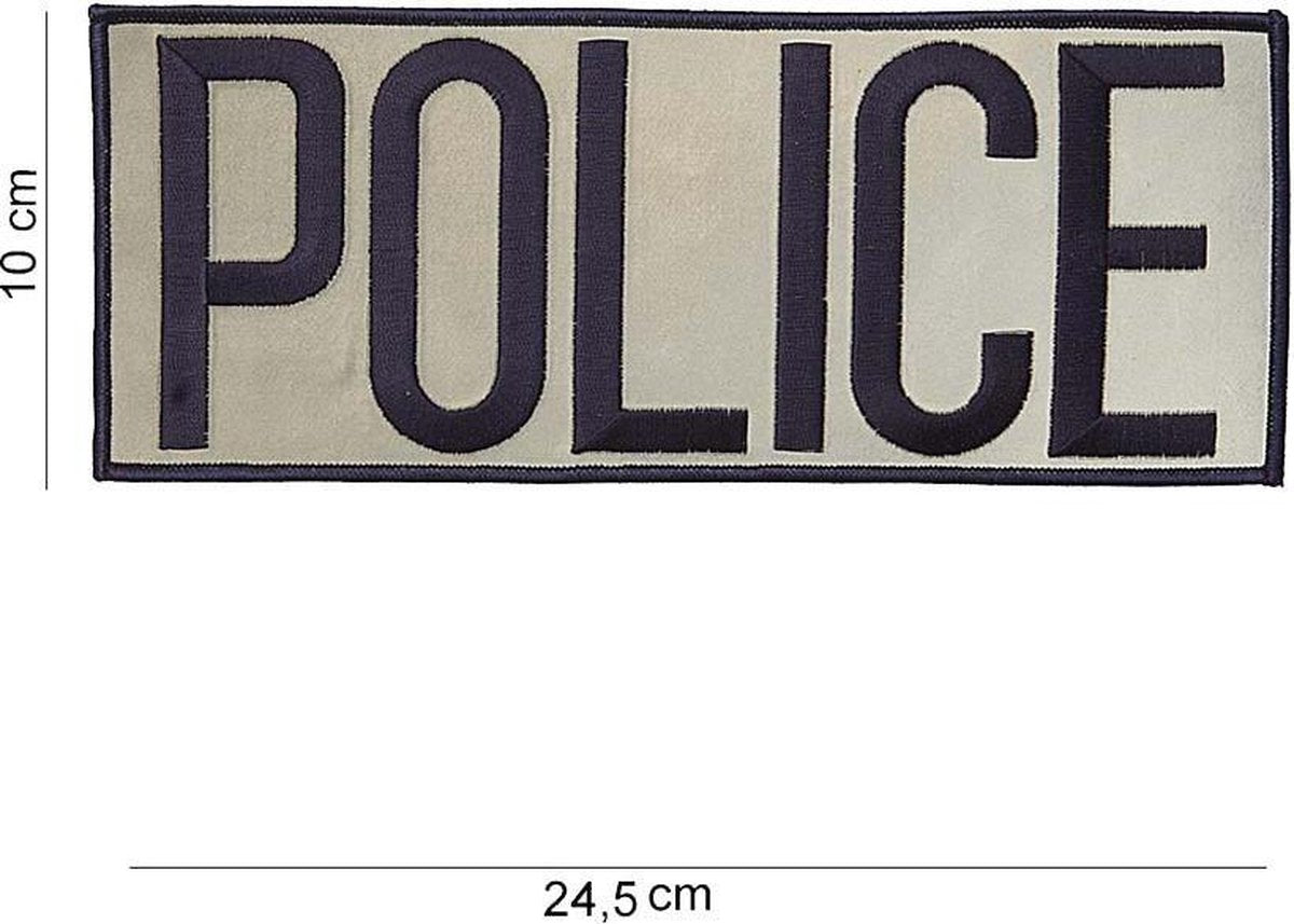 Embleem Police groot stof