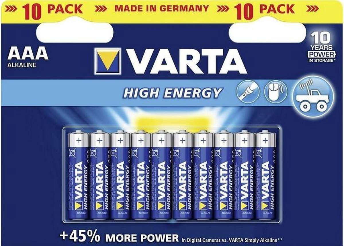 Varta High Energy AAA 10-pack