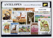 Antilopen – Luxe postzegel pakket (A6 formaat) : collectie van 100 verschillende postzegels van antilopen – kan als ansichtkaart in een A6 envelop - authentiek cadeau - kado - geschenk - kaart - afrika - antilope - wilde dieren - springbok - azie