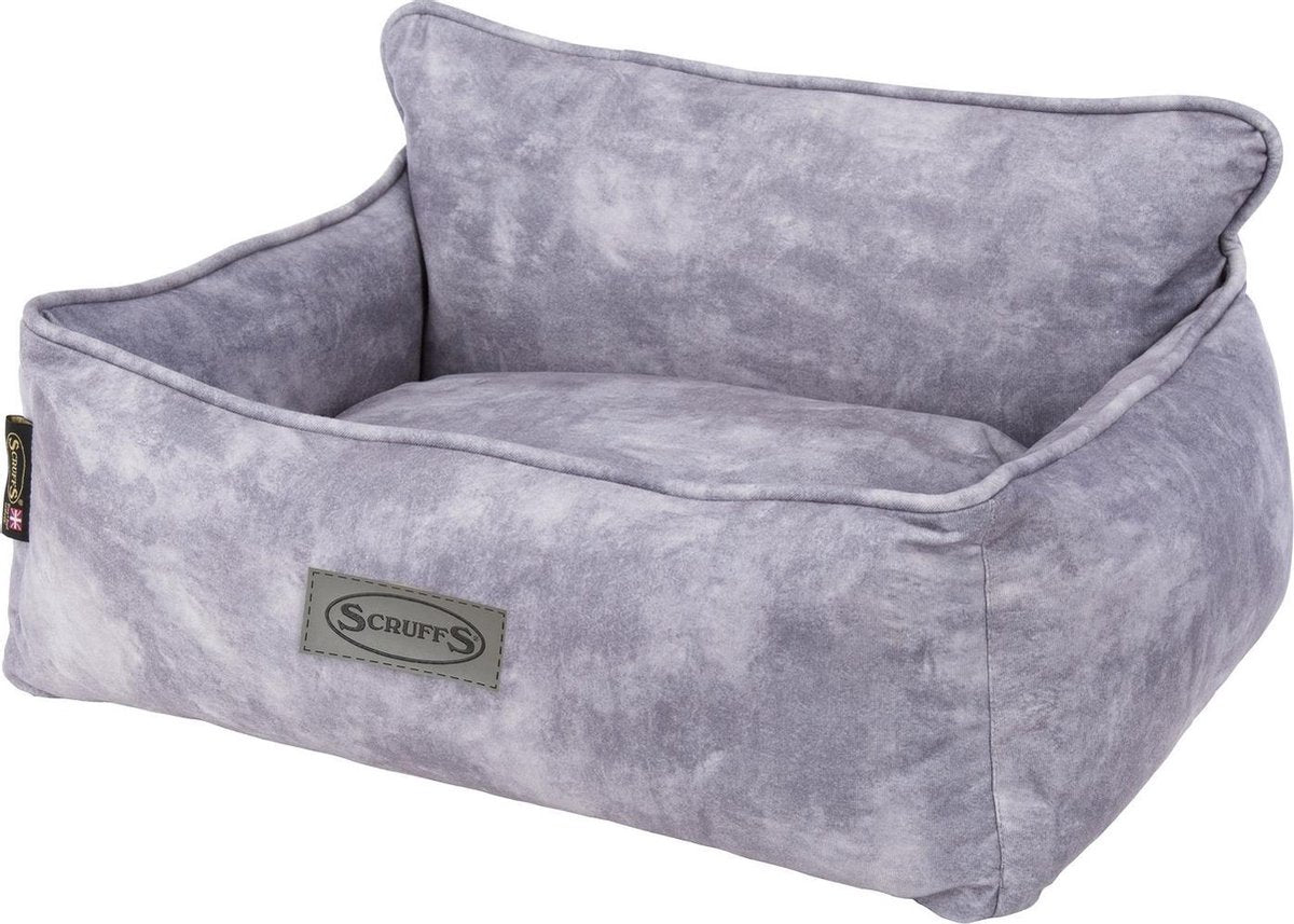 Scruffs Kensington - Stijlvolle eco-leren hondenmand - in blauw