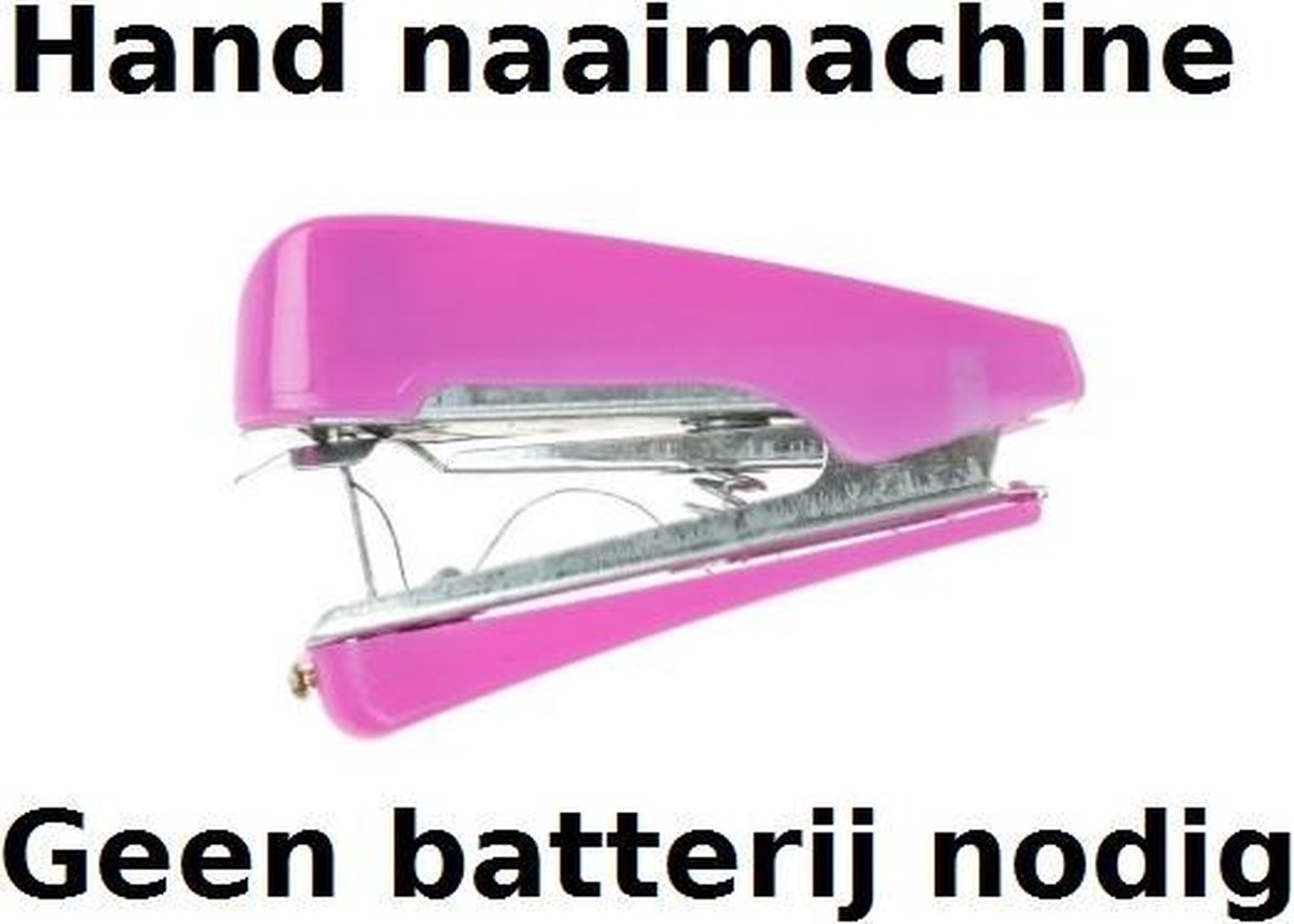 Allesvoordeliger mini hand naaimachine  - roze