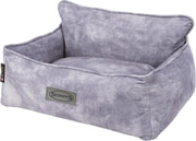 Scruffs Kensington - Stijlvolle eco-leren hondenmand - in blauw