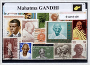 Mahatma Gandhi – Luxe postzegel pakket (A6 formaat) - collectie van verschillende postzegels van Mahatma Gandhi – kan als ansichtkaart in een A6 envelop. Authentiek cadeau - kado - geschenk - kaart - india - jurist - politicus - delhi - karamchand