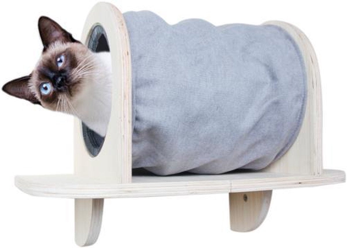 AFP - Skywalk - Kattenmeubel - Tunnel - Muurbevestiging - L 52 x B 26 x H 45 cm