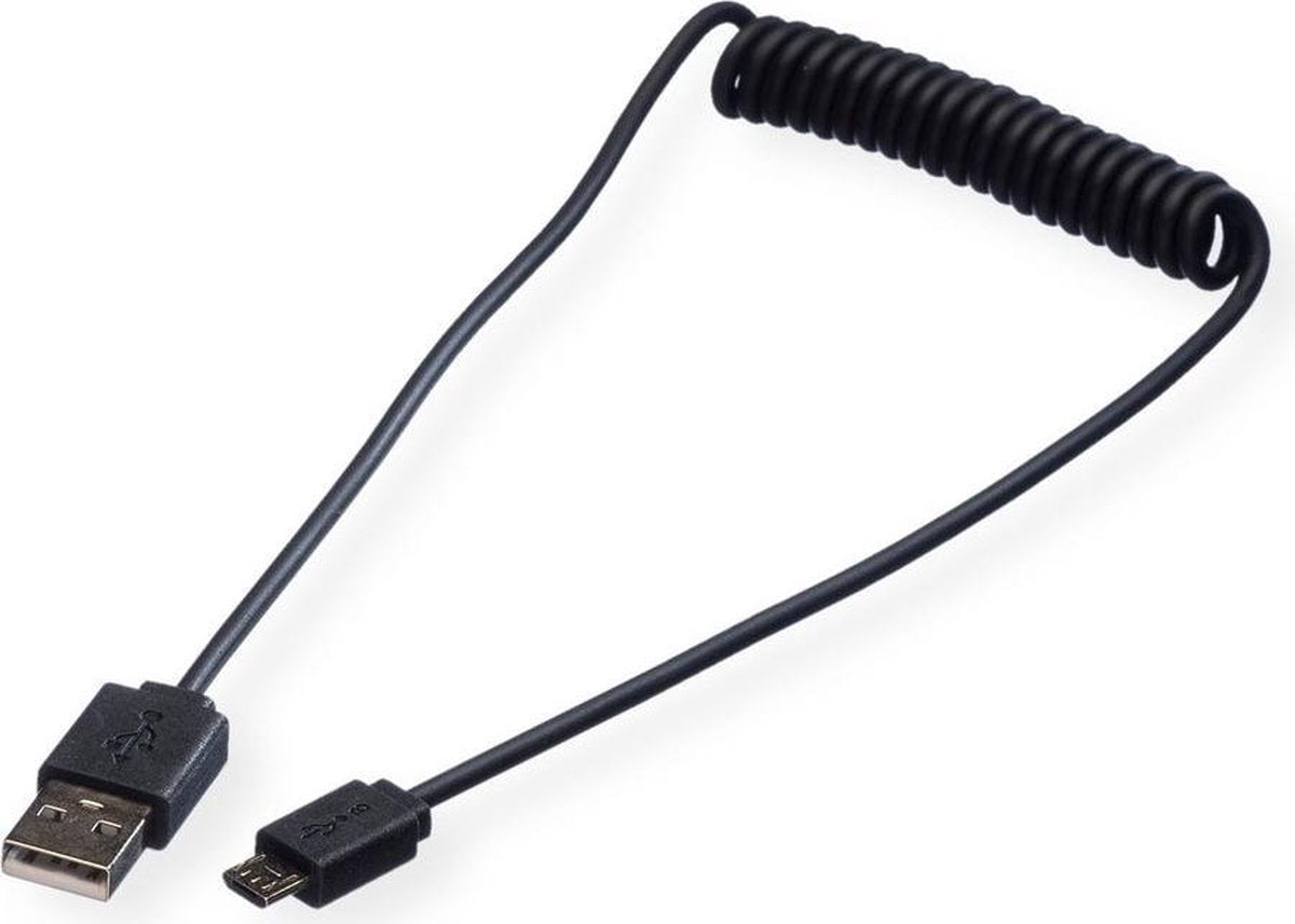 ROLINE USB 2.0 Spiraalkabel