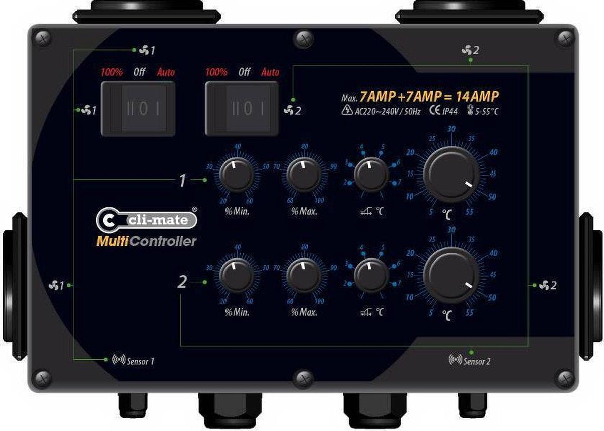 CLI-MATE - Multicontroller - 7 amp + 7 amp