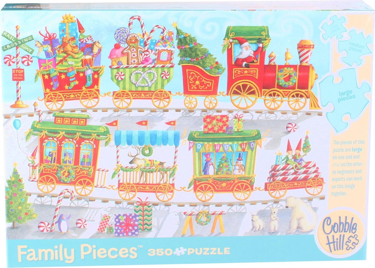 Cobble Hill family puzzle 350 pieces - Christmas Train