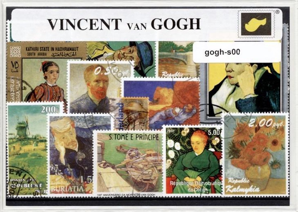 Vincent van Gogh – Luxe postzegel pakket (A6 formaat) : collectie van verschillende postzegels van Vincent van Gogh – kan als ansichtkaart in een A6 envelop