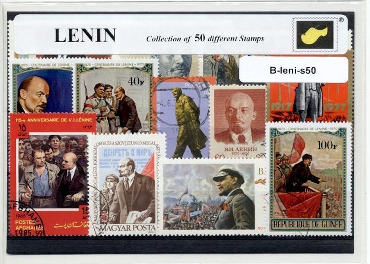 Vladimir Lenin– Luxe postzegel pakket (A6 formaat) - collectie van 50 verschillende postzegels van Vladimir Lenin – kan als ansichtkaart in een A6 envelop. Authentiek cadeau - kado - geschenk - kaart - Rusland - marxisme - communisme - Sovjet Unie