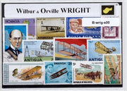 Wilbur & Orville Wright – Luxe postzegel pakket (A6 formaat) - collectie van verschillende postzegels van Wilbur & Orville Wright – kan als ansichtkaart in een A6 envelop. Authentiek cadeau - kado - pionieers - luchtvaart - kaart - vliegtuigen