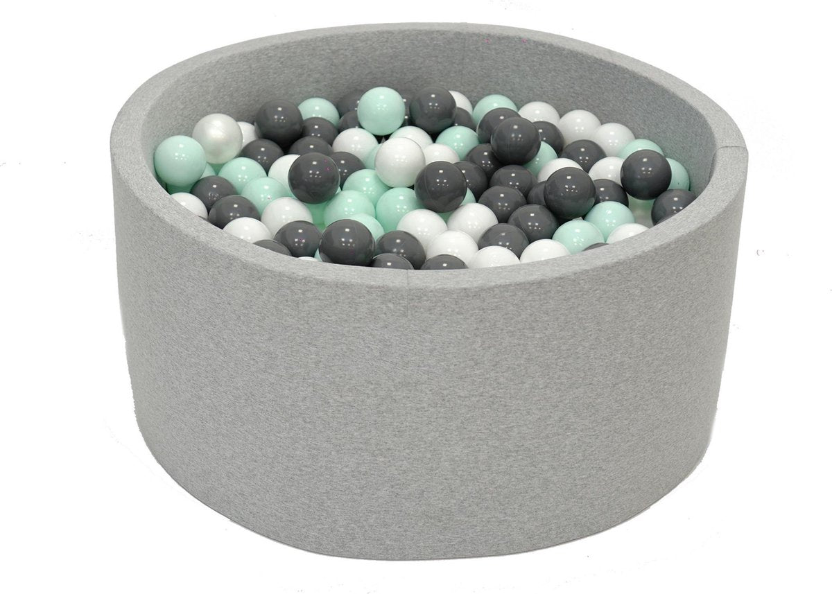 Ballenbak Grijs 90x40 met 250 ballen Grijs