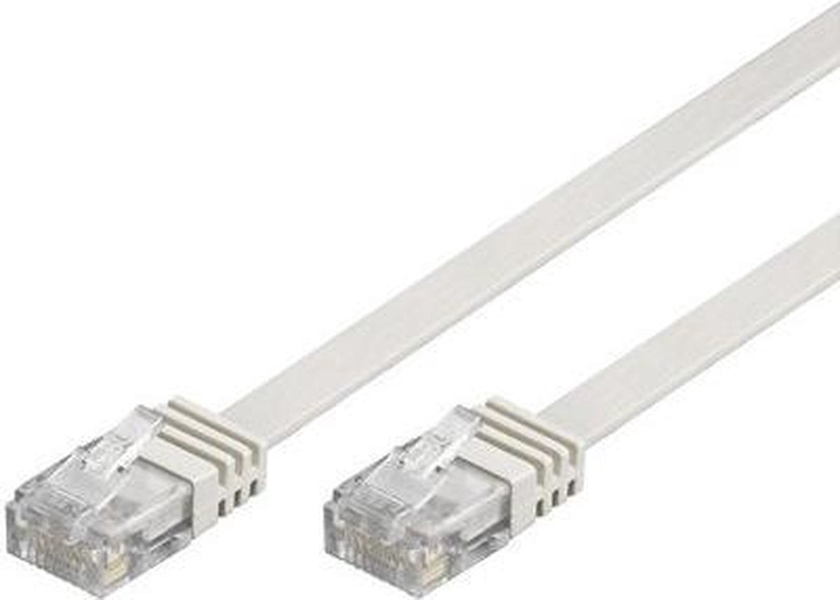 Wentronic CAT5E Netwerkkabel - RJ45 - Wit - 2 m