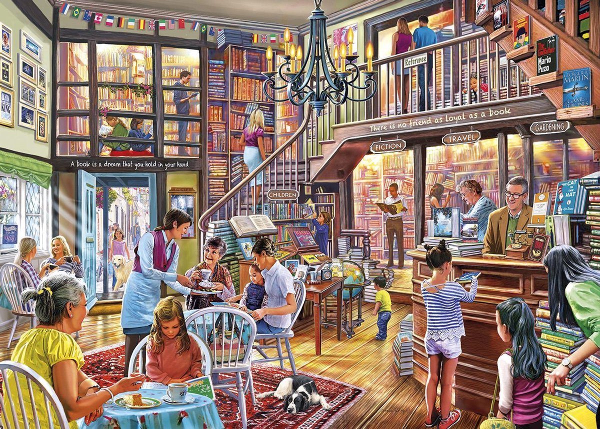XL- legpuzzel van Gibsons Story Time met 500 Extra grote stukjes