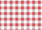 Rood Gingham vetvrij papier 31x38cm