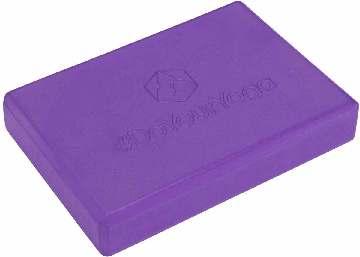 #DoYourYoga - Yogablok - »Damodar« - Platte Yogablock van gehard schuimstof - 300g