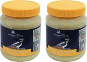 2x Potten vogelpindakaas met noten 330 gram - Winter vogelvoer/dierenvoer