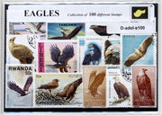 Adelaars/Arenden – Luxe postzegel pakket (A6 formaat) - collectie van 100 verschillende postzegels van adelaars/arenden – kan als ansichtkaart in een A6 envelop. Authentiek cadeau - kado - kaart - arend - vogel - roofvogels - roofvogel - arend