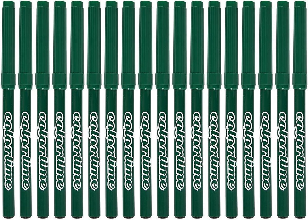 Colortime Stiften Lijndikte 2 Mm Donkergroen 18 Stuks